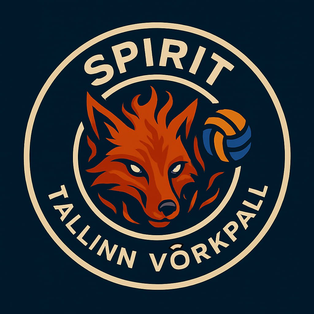 A logo of volleyball club featuring a fox